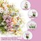 6 Bundles Wildflowers Artificial Flowers Outdoor Fake Daisy UV Resistant Silk Wild Flower Bouquets Bulk Faux Plants Plastic Greenery for Decoration vase Floral Arrangements Home Décor